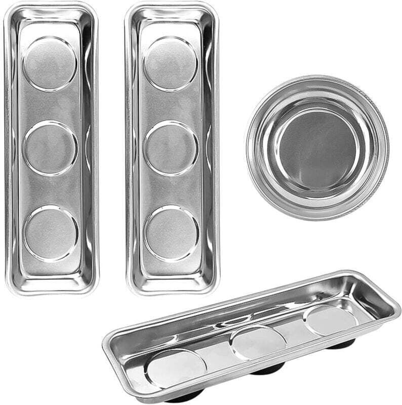 3-teiliges Kfz-Mechaniker-Werkzeugset, 2026528 mm rechteckiger Magnetkoffer, magnetische Werkzeugkoffer aus Edelstahl, M...