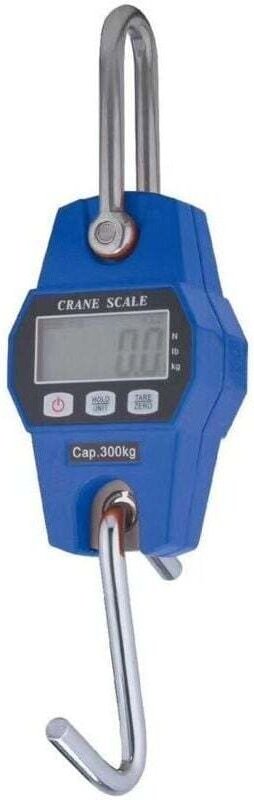 Industrieller Hakendynamometer mit LCD-Anzeige, 300 kg Tragkraft, blau