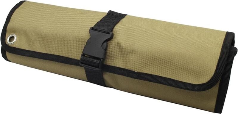 CCYKXA Werkzeugtasche zum Aufrollen, Motorrad-Werkzeugtasche zum Aufrollen, Werkzeugrollen-Organizer mit 10 Steckschlüss...