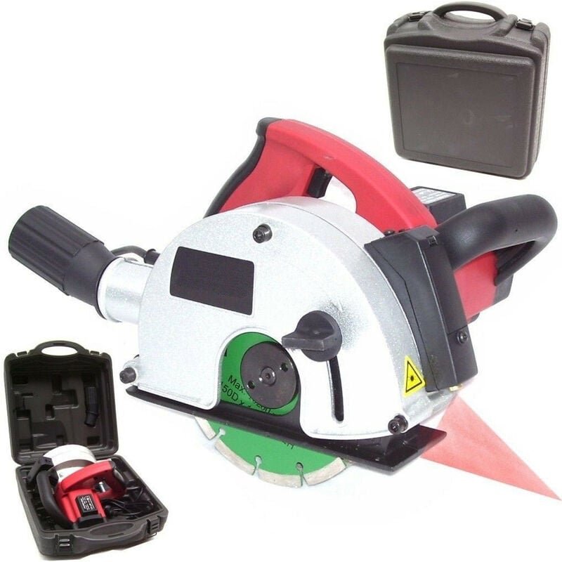 Apex - Mauernutfräse 1700W Schlitzfräse Laser mauerfräse 55498 Fräse