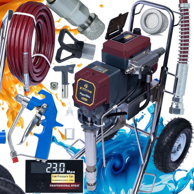 Zenthril Delta L Farbspritzgerät – 4000 W, 23 MPa, 8 L/min, 0,043" Düse Hydrodynamisch, ZenControl, Voice Assist Für Spa...