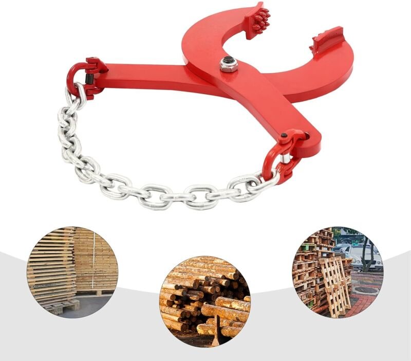 Bordsteintragezange, Palettenzugklammer, Tragfähigkeit 2000kg Klammer zum Ziehen von Paletten für Lagerhäusern, Produkti...