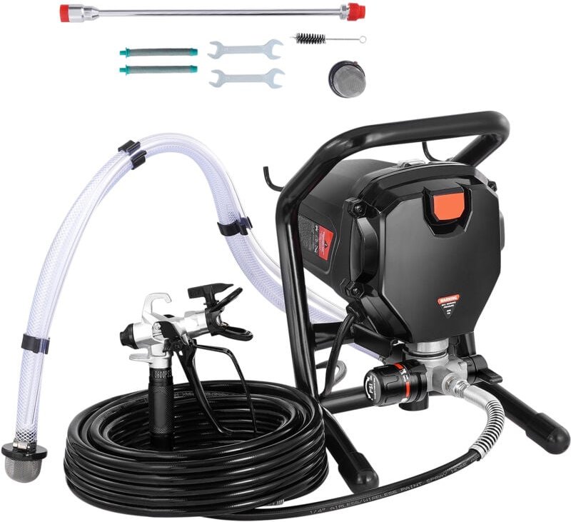 Mophorn 750 W Airless-Farbspritzgerät, 3000 PSI hocheffizientes elektrisches Spritzgerät, Handgerät für Innen-/Außenmöbe...