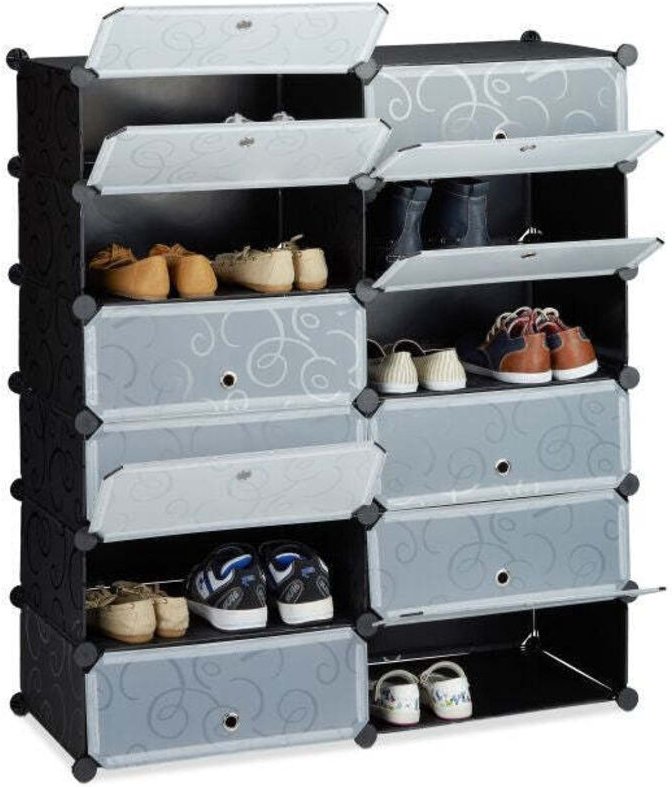 12 compartment shoe cabinet