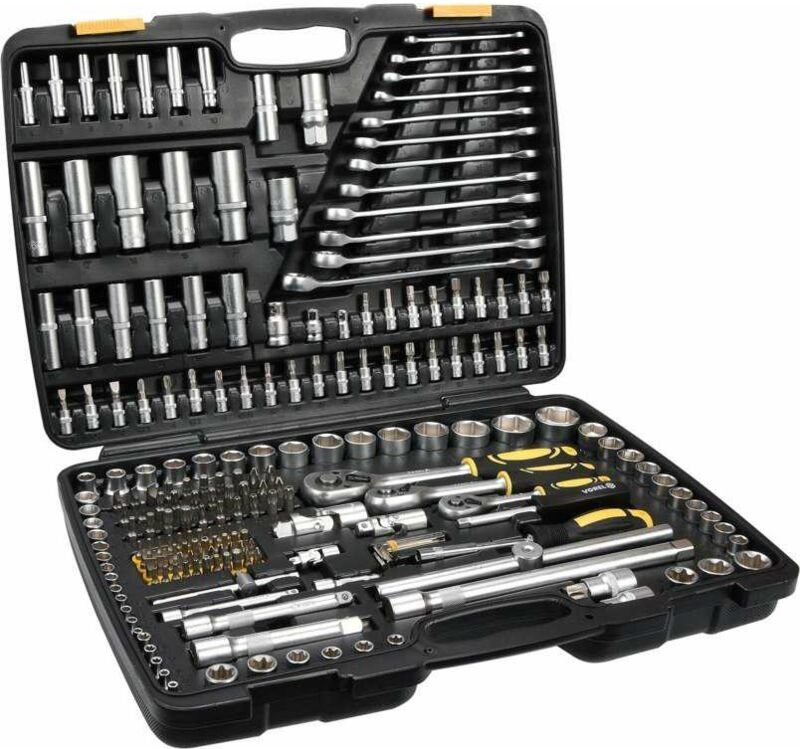 VOREL-SCHLÜSSELSATZ 216-teilig 1/2"/3/8"/1/4"