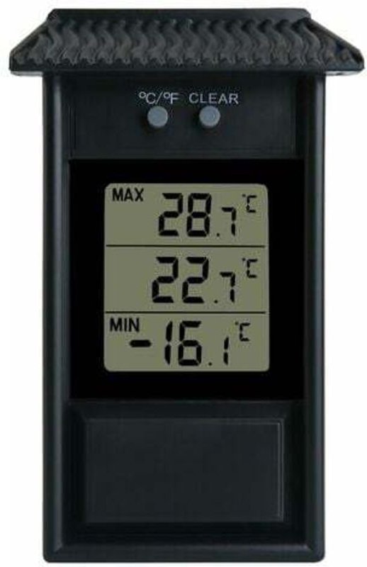 Gewächshausthermometer, wasserdichtes digitales Gewächshausthermometer-Monitor, 0,1 °C Auflösung, -20 bis 50 °C Temperat...