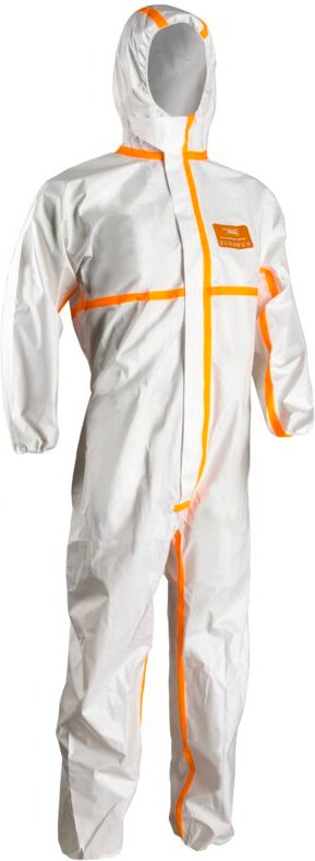 Set mit 25 - Einweg-Overall aus Mikroporös Weiß - SPP + mikroporöse Folie M