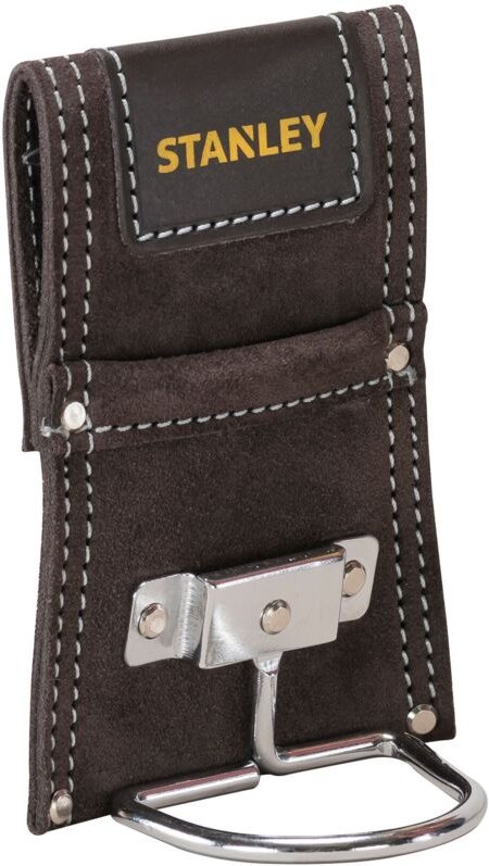 Stanley - Hammerhalter für Gürtel Halter mit Metallbogen Büffelleder 12x7x16,5mm