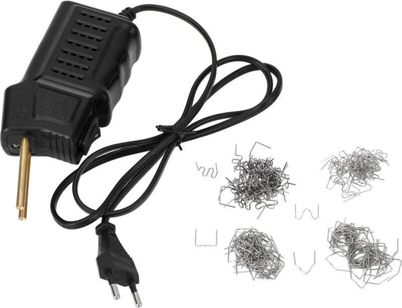 Kunststoffschweißset, hitzebeständiger Griff, EU 220V Akkubetrieb (schwarz).