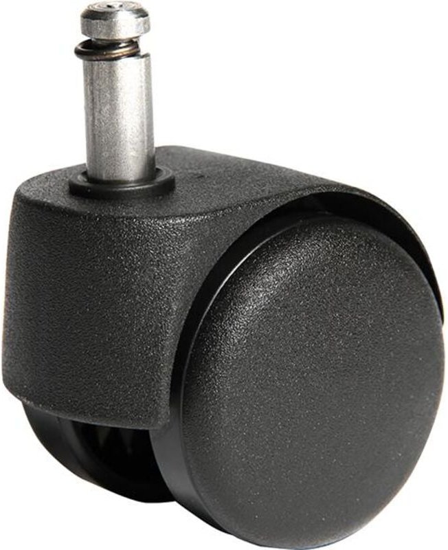 Rollen für weiche Böden Rollen-Ø 50 mm passend für Bürodrehstuhl Stiftlänge 23 mm Stift-Ø 10 mm