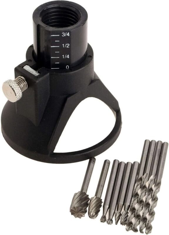 Multifunktions-Drehbefestigungsset für Bohrer-SchneidführungRotations-Multifunktionswerkzeug-Schneidführung – 11-teilige...