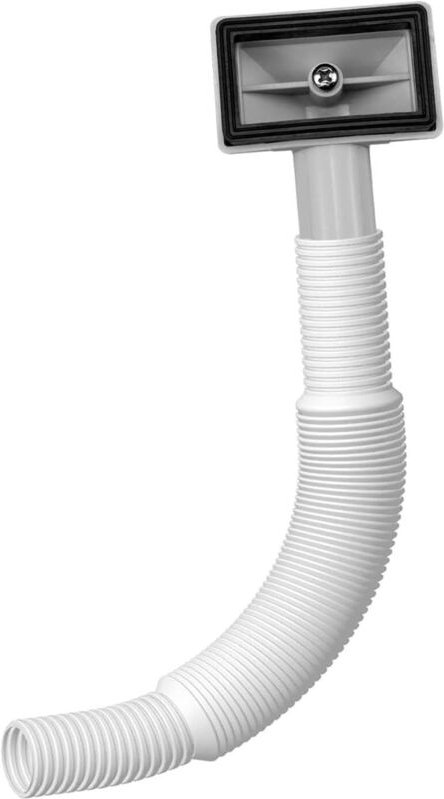 Bächlein Siphon für die Küchenspüle, Küchenspüle Ablauf Set, Quadratische Schnittstelle, Überlaufrohre mit runder Ablauf...