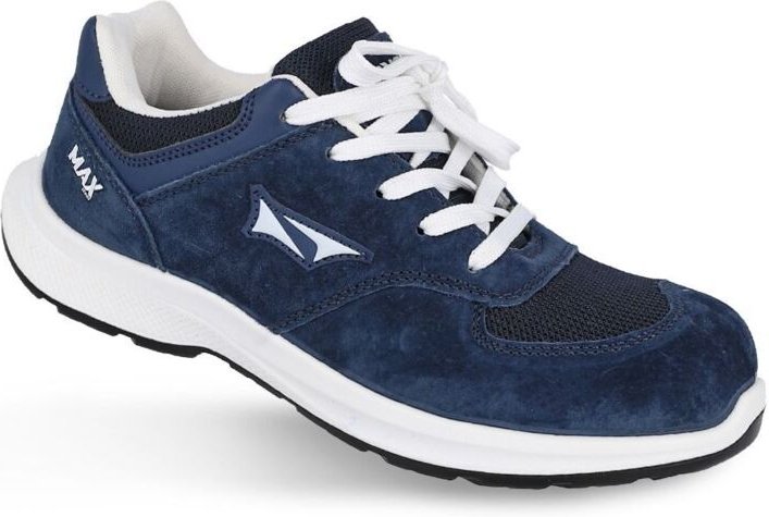 WORKFIT Sicherheitsschuh „Max“ (S3S SR-Schutz) mit verstärkter Zehenkappe – Größe 44, blau