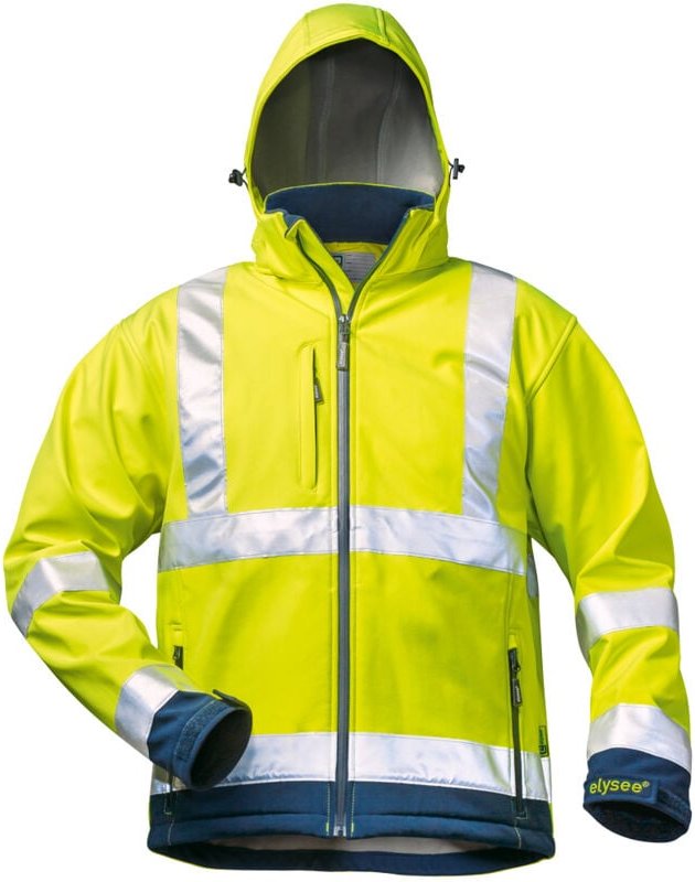 LIAM Warnschutz-Softshell-Jacke Größe XXXXL(70/72)