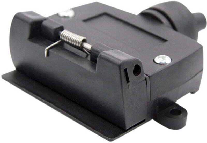 Wasserdichter 7-poliger 12V-Flachstecker (männlich und weiblich) für Anhänger, LKWs, Wohnwagen und Wohnmobile, mit Schra...