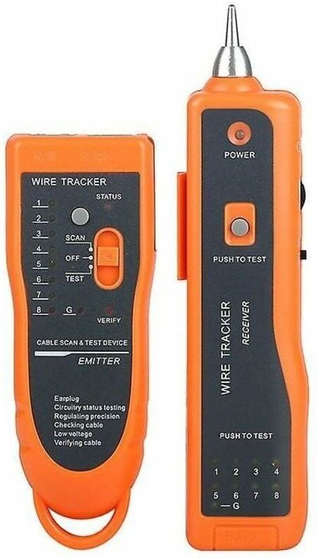 Kabeltester, Xq-350 hochwertiger und nützlicher LAN-Netzwerkkabeltester, RJ11 RJ45 Leitungssuchgerät (2 Stück)