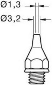 JBC - Entlötkolbenspitze 3,2 mm für dst 0320600