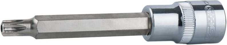 1/2" CHROMEplus Bit-Stecknuss Torx mit Stirnlochbohrung,lang, TB50