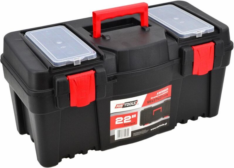 AWTOOLS Werkzeugkasten 22" mit Organizer 55x27x27cm