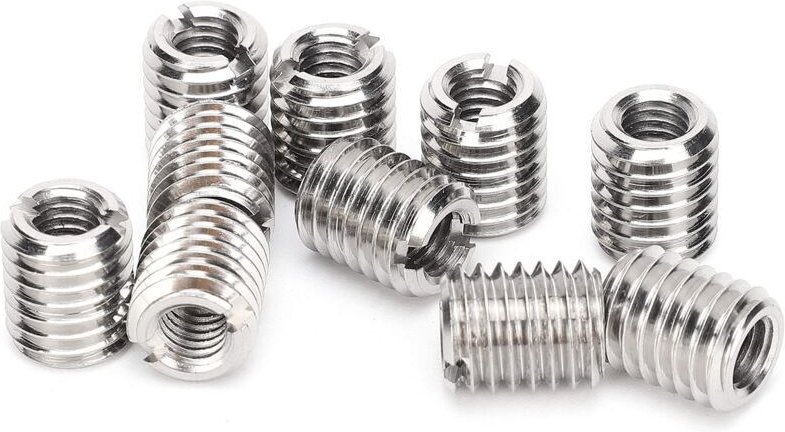 Vtizikl Lot de 10 écrous Filetés, écrou Réducteur de Filetage M6 X 1,0 Femelle et M10 X 1,5 Mâle Réducteur de Filetage A...