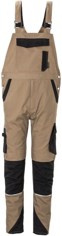 Arbeitshose Herren Latzhose sand/schwarz Größe 26