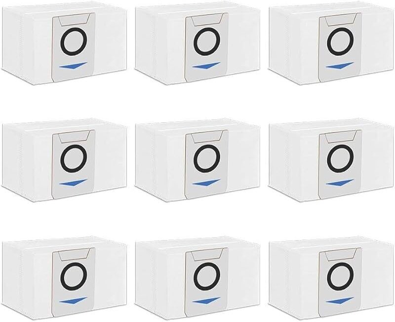 FOREHILL 9er-Pack Einweg-Ersatzbeutel kompatibel mit Ecovacs Deebot X1 Plus, X1 Omni Saugrobotern.