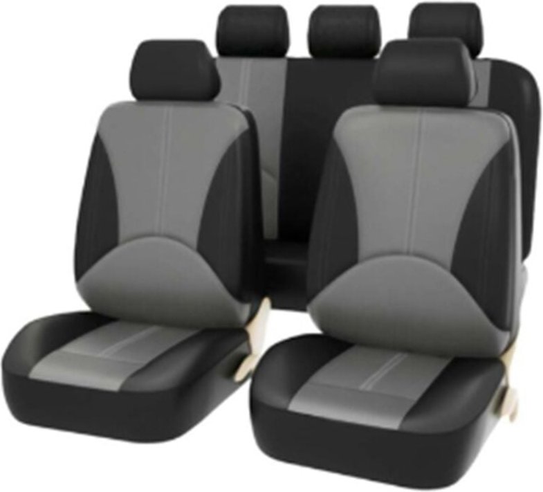 9 Stücke Autositzabdeckungen, universeller atmungsaktiver Lederschutz Vollessatz Automobil -Innenzubehör für suv -Fahrze...