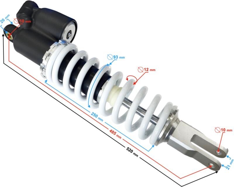 NXT300 Stoßdämpfer hinten