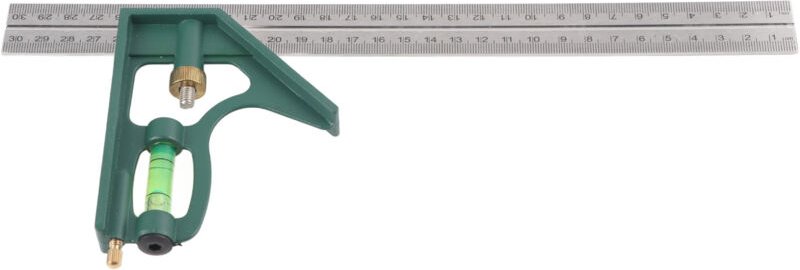 Zoternen Multifunktionales 300 mm 45/90 Grad Kombinationswinkellineal mit Wasserwaage