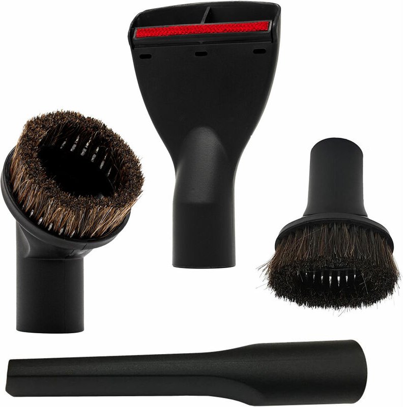 Staubsauger Düsenset 35mm Fugendüse Sagpinsel rund, oval, Polsterdüse mit Fadenheber Saugdüsen