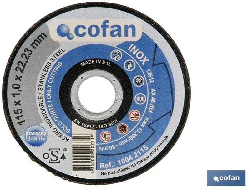 Trennscheibe - 125x10x2223 edelstahl. Fachmann