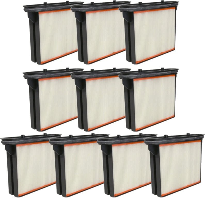 10x Trade-shop Polyester-Faltenfilter Filter Filter-Kassette Filter-Kartusche ersetzt Bosch Professional 2607432015 3530...