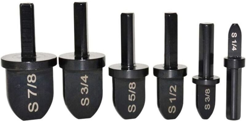 ZVD - Ensemble de Forets à Sertir, 6 Pièces pour Tuyaux en Cuivre, Outils d'Affûtage avec Poignée Triangulaire