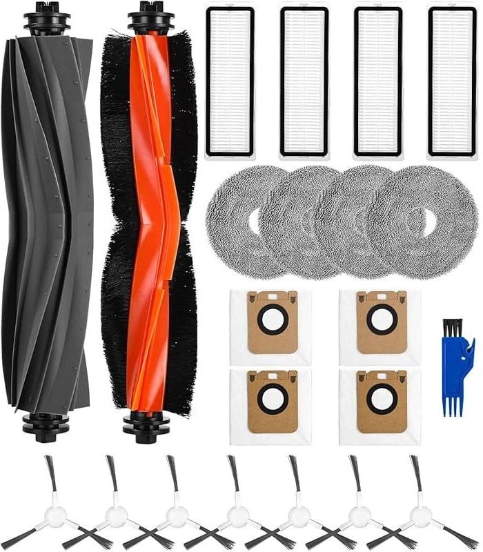Vorderachs-Zubehörset für Dreame L10s Ultra/L10 Ultra Staubsauger, Ersatzteile für Dreame, 2 Hauptbürsten, 7 Seitenbürst...