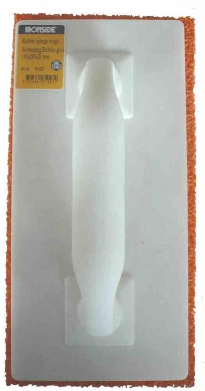 Reibebrett mit Schwammgummi 14x28cm, Auflage 20mm, rot