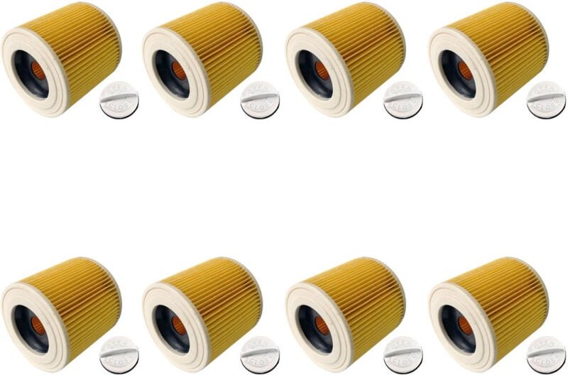 Patronen-Filter inkl. Verschluss für Kärcher a 400 Plus, a 2099, a 2104, a 2199, a 2999, a 3100 obi, A1000 A2000 A3000 S...