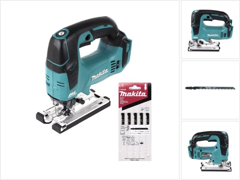 Makita DJV 182 Z Akku Pendelhubstichsäge 18V Brushless Solo + 8x Sägeblatt - ohne Akku, ohne Ladegerät