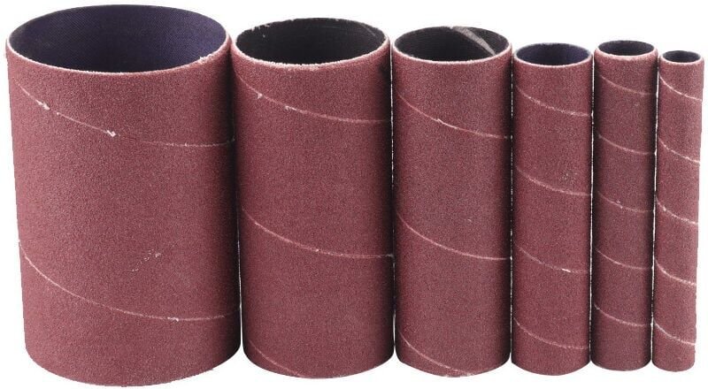 Set mit 6 Schleifhülsen, 115 mm, Körnung 120 (12/20/25/38/55/80 mm) - Ymyny