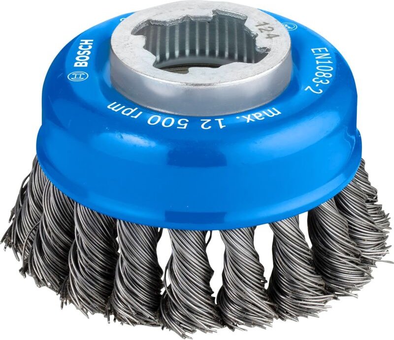 Accessories Topfbürste x-lock Heavy for Metal, 75 mm, 0,5 mm, gezopfter Stahldraht 2608620727 - Bosch