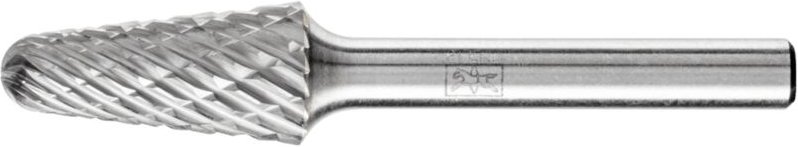 21001027 Frässtift Hartmetall Kugel Länge 65 mm Produktabmessung, ø 12 mm Arbeits-Länge 25 mm - Pferd