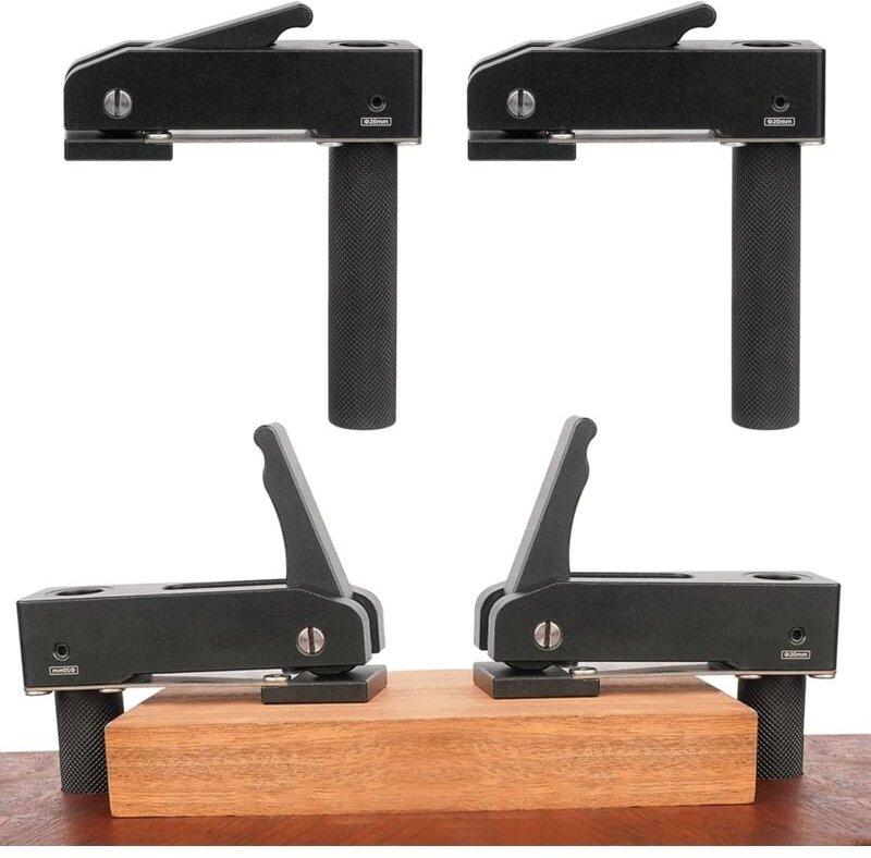 2-teilige Tischklemme für die Holzbearbeitung, Hundeloch, Schnellspannvorrichtung, Vorrichtung für die Holzbearbeitung, ...