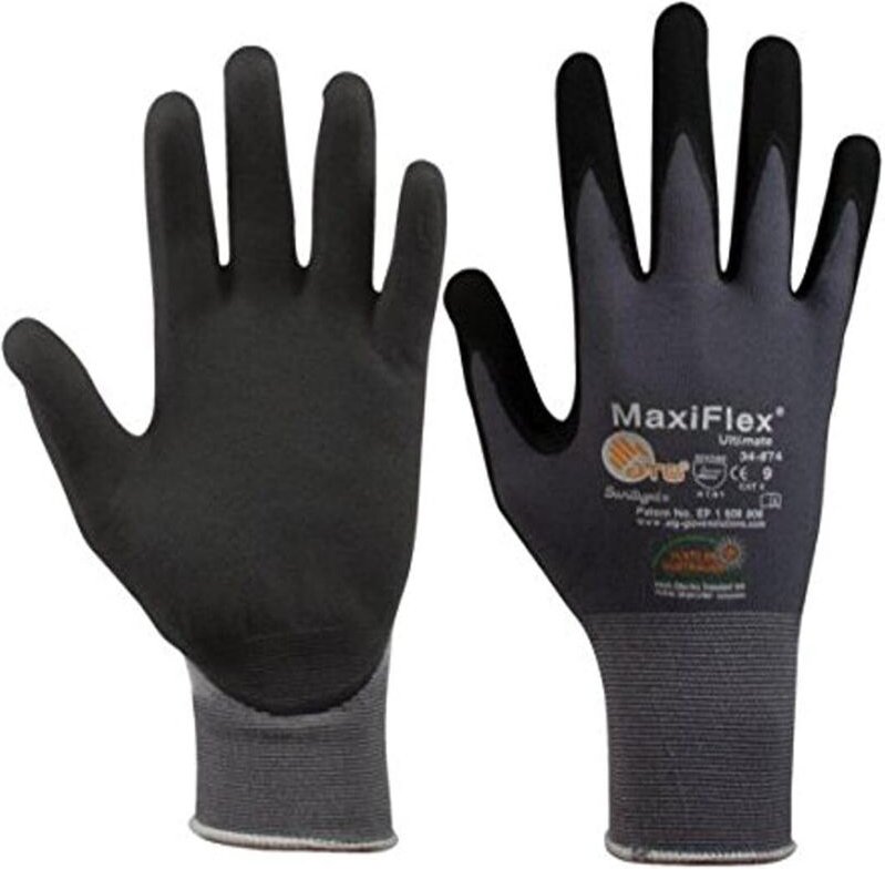 SW-Stahl 11532L Nylon Strickhandschuh Nitril/PU Foam Gr. 10, schwarz