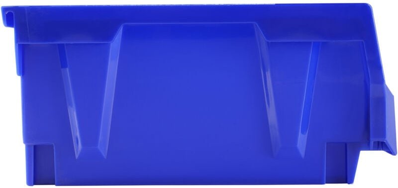 Mophorn - Kunststoff-Aufbewahrungsbehälter (27,9 x 27,9 x 12,7 cm), stapelbar und hängbar, blau/rot, 6er-Pack, robuste B...