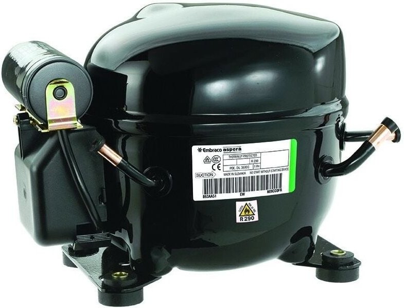 Reporshop - Emppressor NT22212GK R404A R507A 240V 1 1/4CV niedrige Temperatur 27,8 cm3