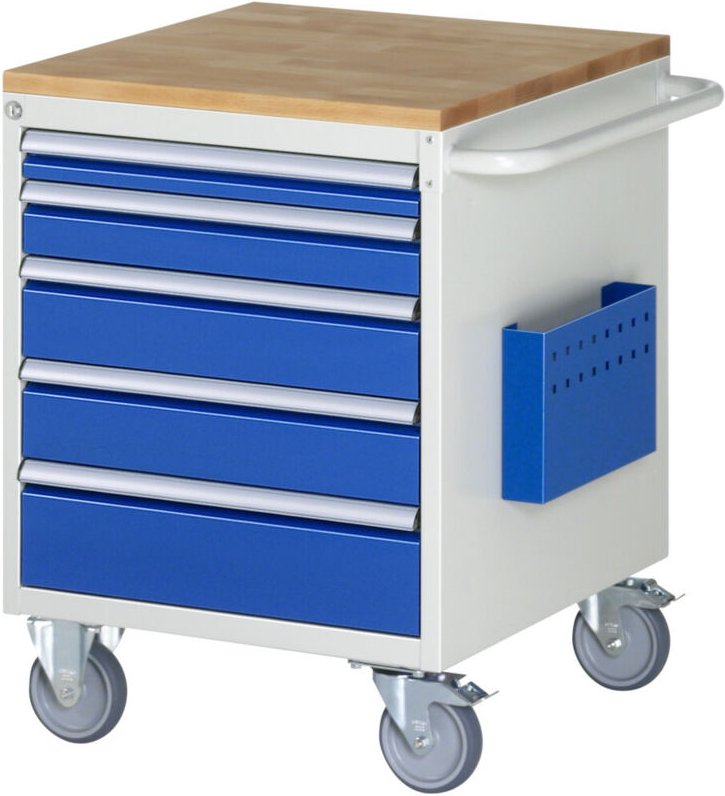 Montagewagen L3.11, B580xT650xH795mm, 5x Schublade-TA, B-Top-25mm - RAU
