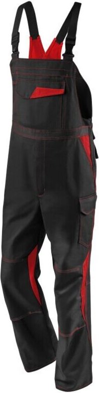 Thumbnail - Kübler Workwear - Kübler Latzhose image dress new design schwarz/mittelrot Gr. 31