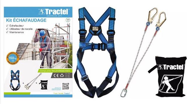 Gerüstset Klettergurt + Doppellonge - 70152 - Tractel