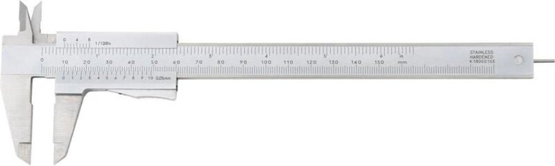 Präzisions-Taschenmessschieber mit Momentfeststellung 150mm - Format