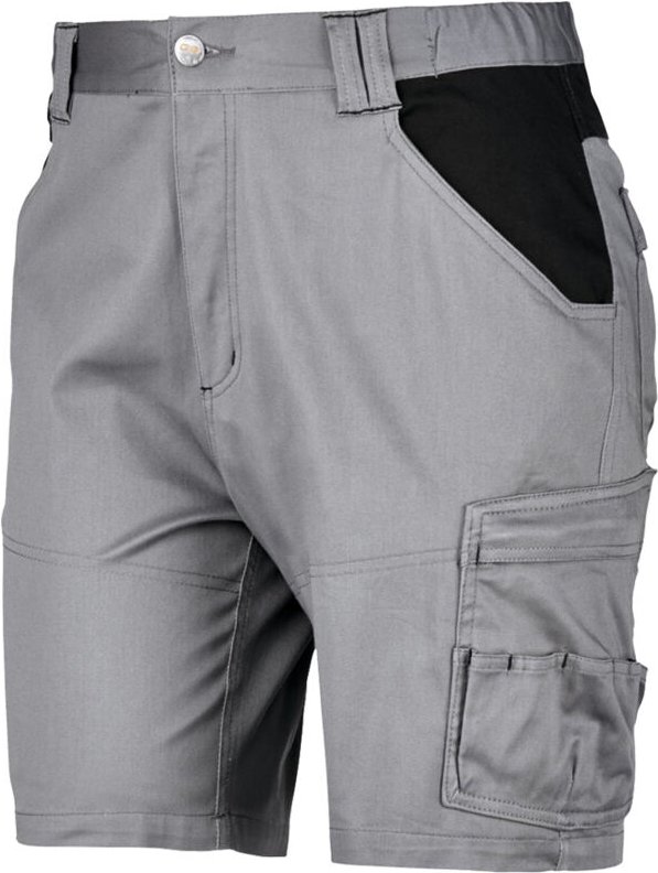 Neri Evo Stretch Arbeitsbermuda - s - Grau