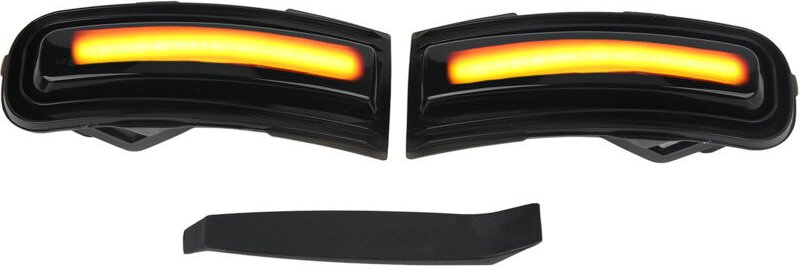 Zoternen - 2-teiliges Seitenspiegel-Blinkerlicht IP67 Wasserdichter, kontinuierlicher bernsteinfarbener Blinker-Ersatz f...